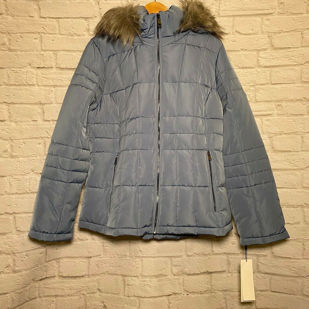 Calvin Klein Women's Traditional Down Coat Blue L